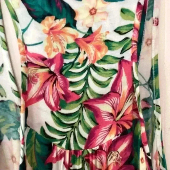 Tommy Bahama Sleepwear Nightgown Medium Tropical Racerback Tank Sleeveless - Picture 6 of 8